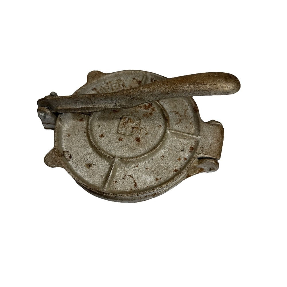 Vintage Pagoel Style Super Tortilla Press Cast Iron Metal 7"